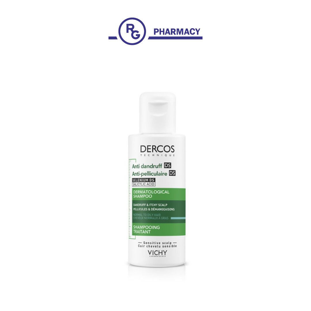Виши CARE PRODUCTS Vichy Dercos anti-dandruff shampoo for normal and oily hair 75ml