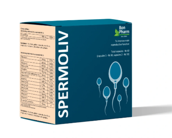 Спермолив ԴԵՂՈՐԱՅՔ Սպերմոլիվ դեղապատիճներ x 60