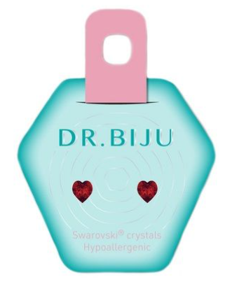 Др.Бижу MEDICAL SUPPLIES Dr Biju hypoallergenic earrings Hearth 5.5 MM Light Siam