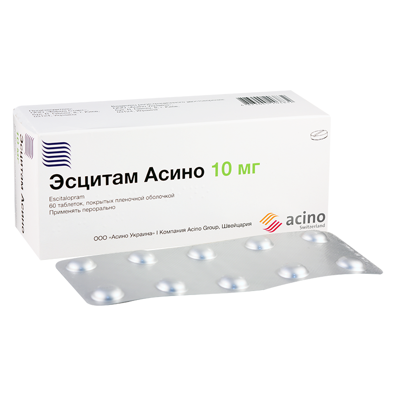 Эсцитам MEDICINES Escitam Acino tablets 10mg N60