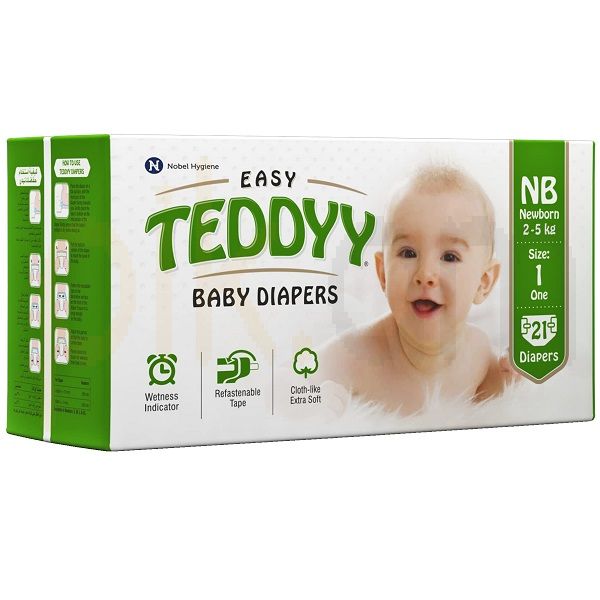 Тедди ПРОДУКТЫ ДЛЯ ДЕТЕЙ Тедди #1 подгузники Easy NB 2-5кг N21