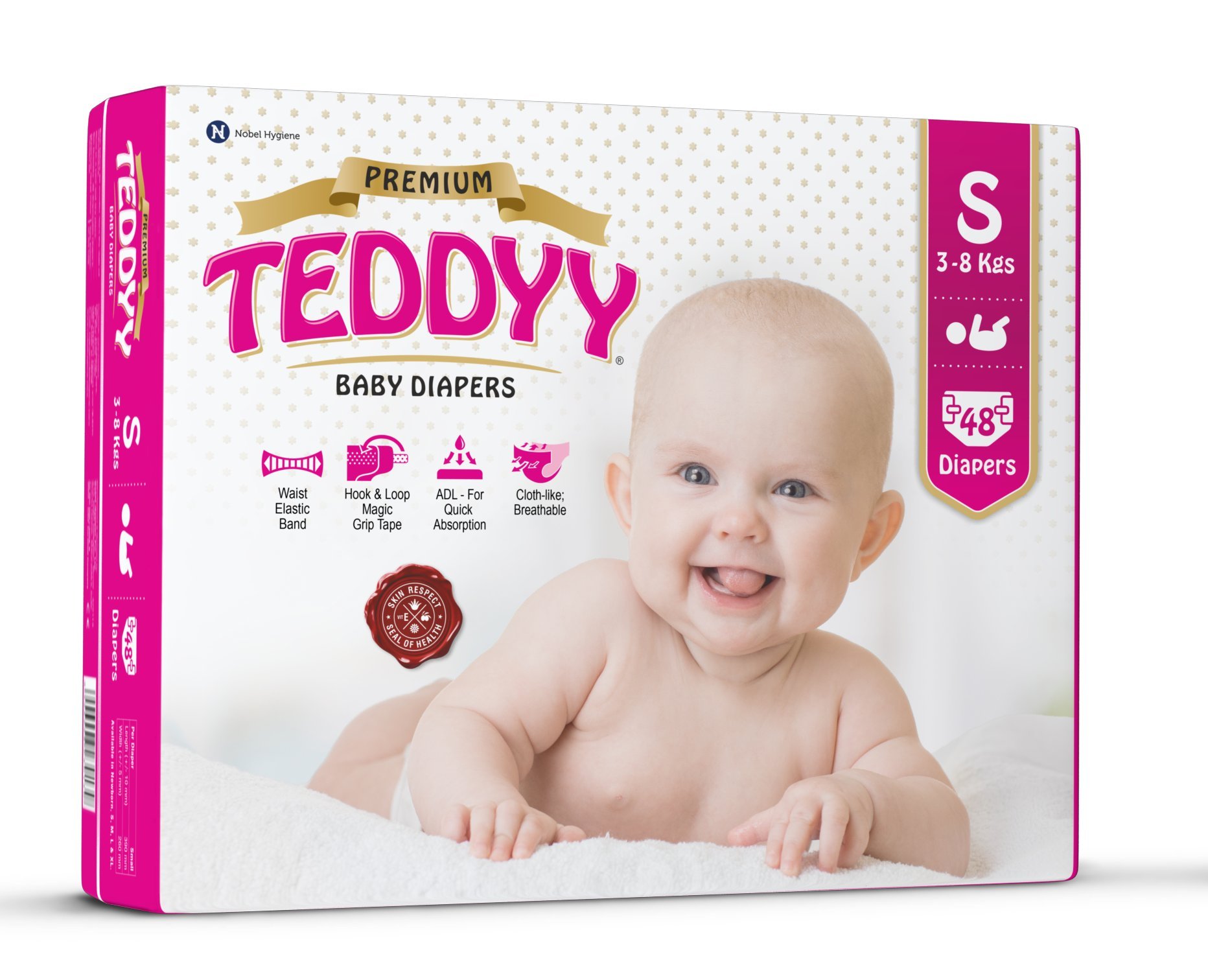 Тедди FOR KIDS Teddyy pampers premium #2 S 3-8kgs N48