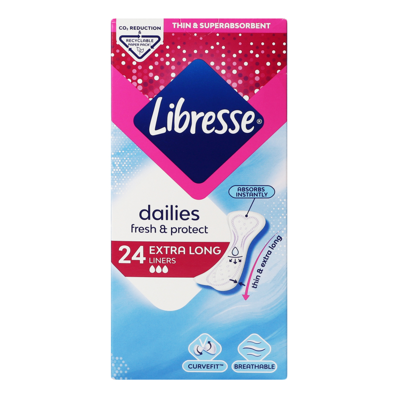 Либресс CARE PRODUCTS Libresse Extra Long daily liners 24pcs