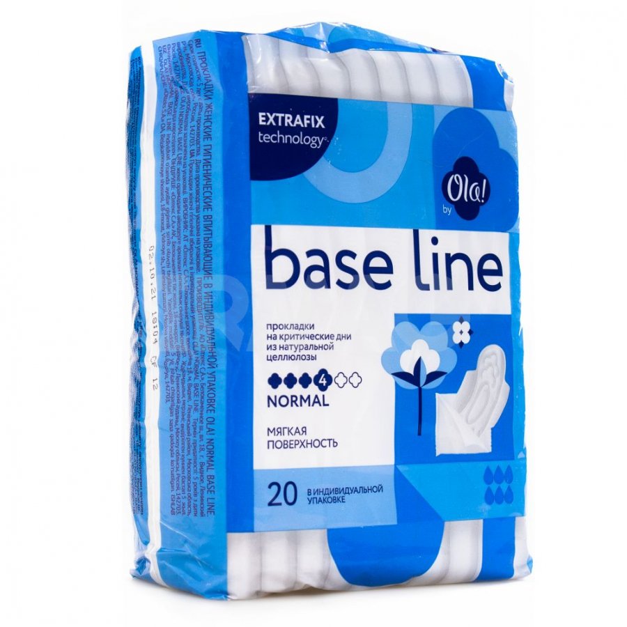 Ола СРЕДСТВА ПО УХОДУ Ола Base Line ежедневные ультра нормальные прокладки 20шт