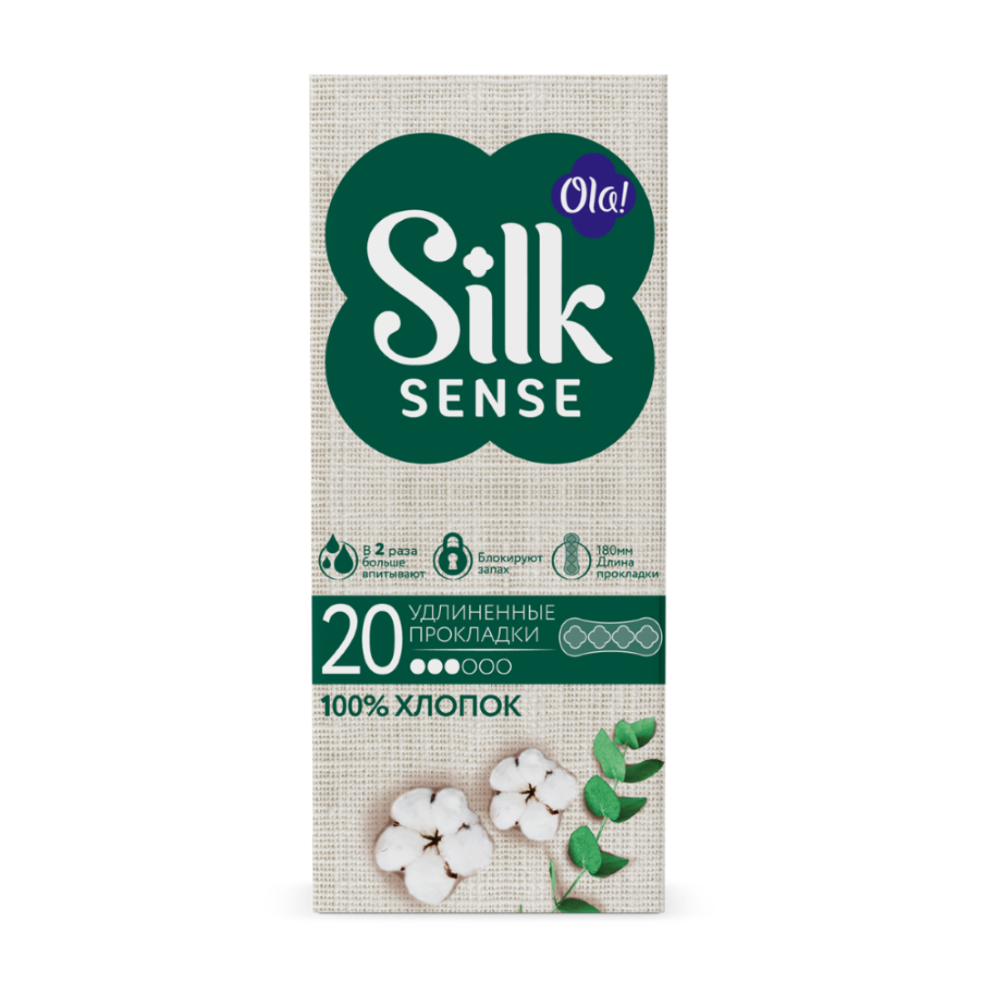 Ола CARE PRODUCTS Ola Silk Sense cotton daily pads 20pcs