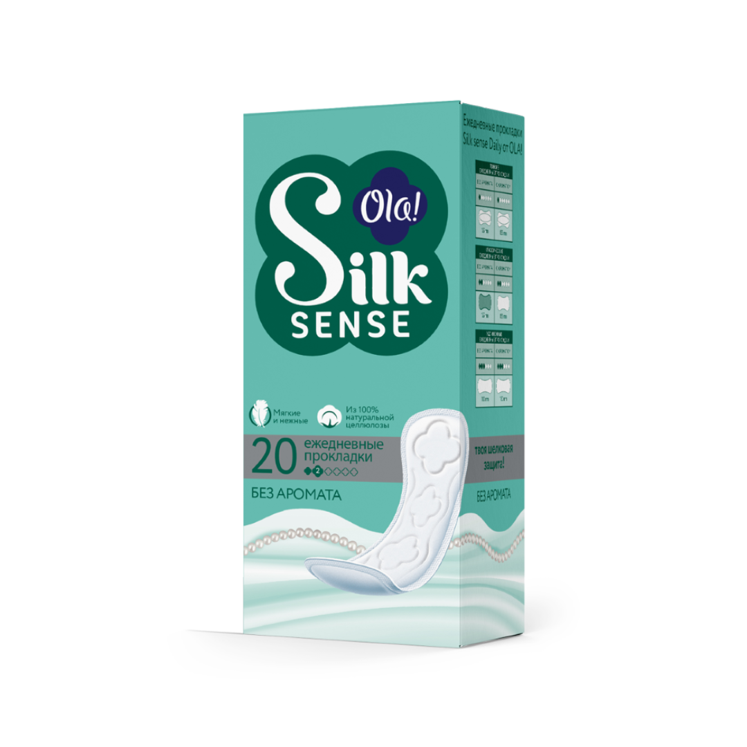 Ола CARE PRODUCTS Ола еж.прокладки silk sense без аромата 20шт. /3850