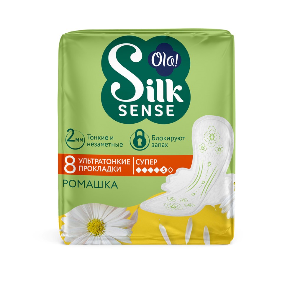 Ола CARE PRODUCTS Ола еж. прокладки silk sense ультратонкие супер 8шт. /3874