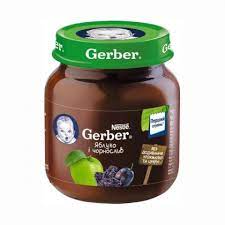 Гербер FOR KIDS Gerber apple, prunes puree 6+ months 130g