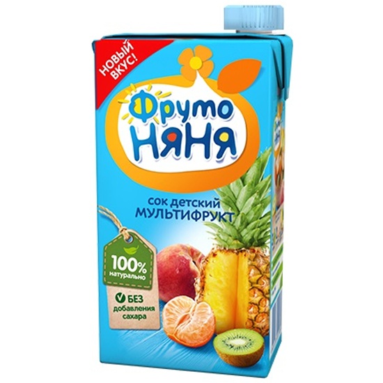Фруто FOR KIDS Фруто Няня сок детский мультифрукт с 3-х лет 0,5л