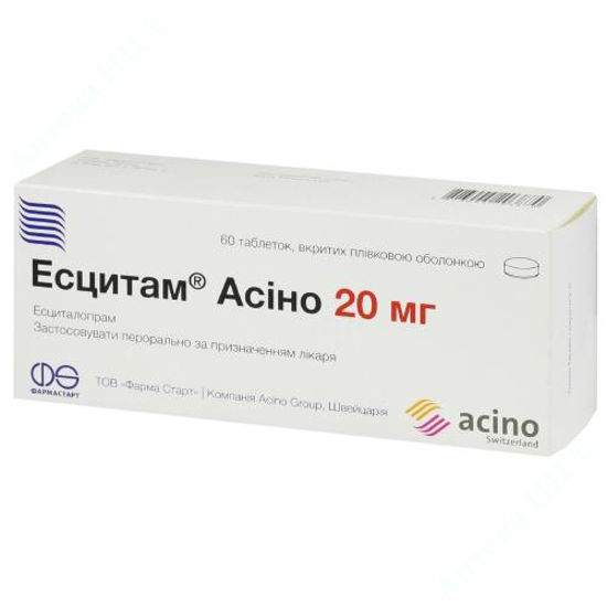 Эсцитам MEDICINES Escitam Acino tablets 20mg N60