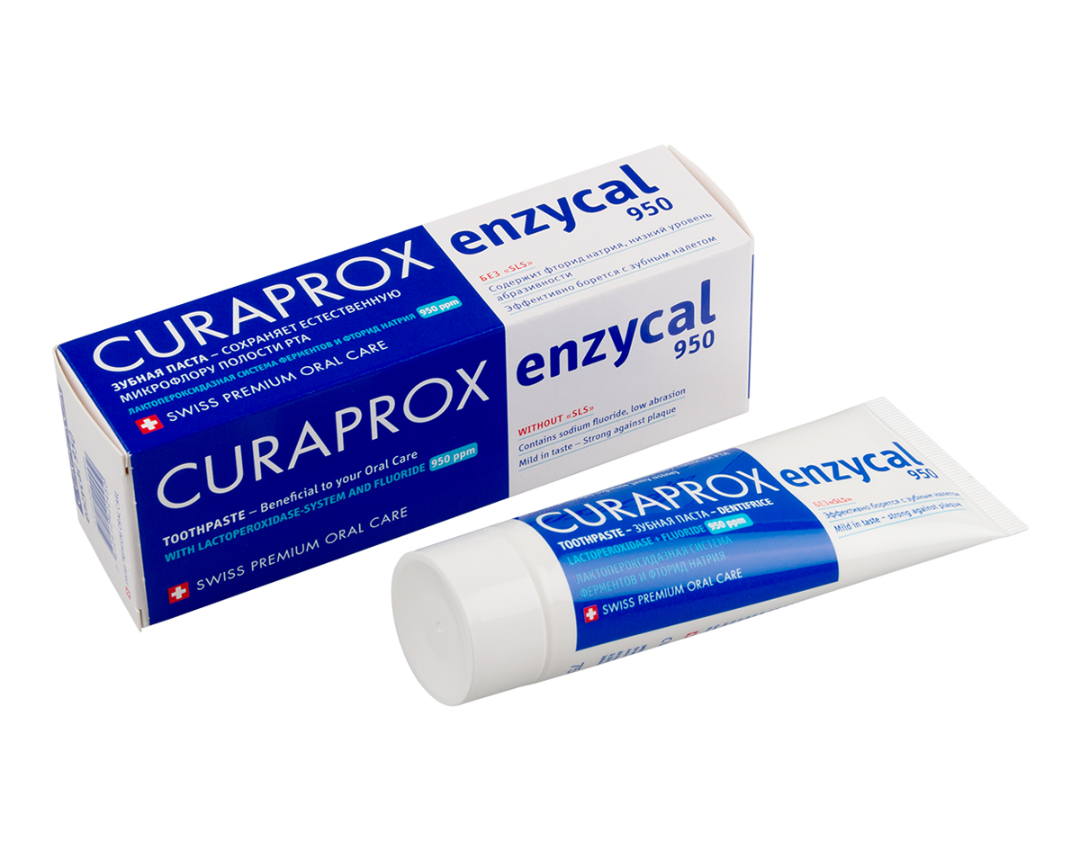 Курапрокс CARE PRODUCTS Курапрокс зубная паста Enzycal 950, 75мл