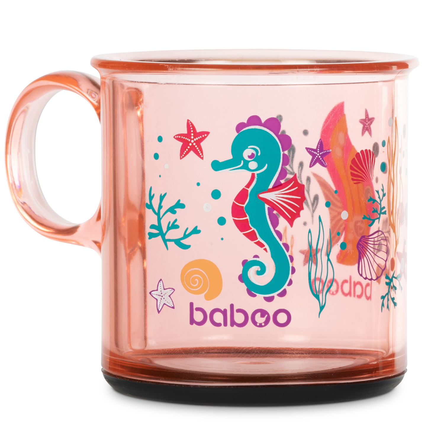 Бабуу FOR KIDS Baboo non-slip bottom cup, Sea life, 170ml, 12m+