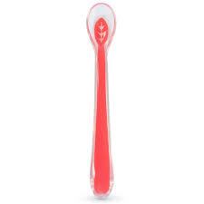 Бабуу FOR KIDS Baboo silicone spoon, red, 6m+