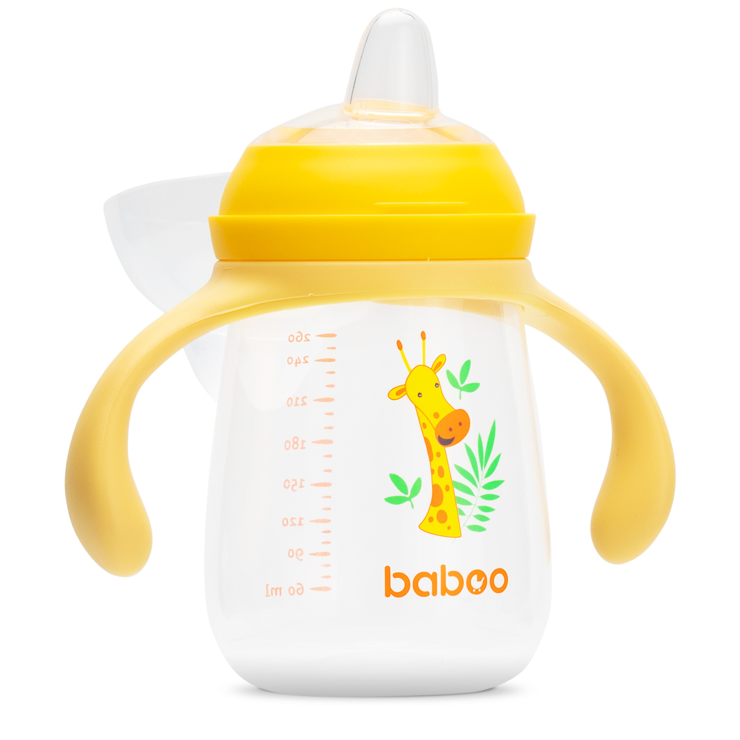Бабуу FOR KIDS Baboo safari cup with silicone spout 260ml 6+ months