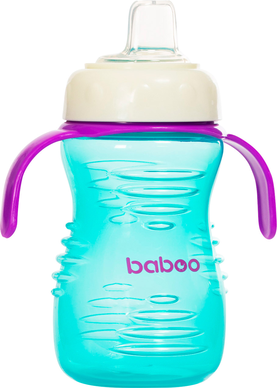 Бабуу FOR KIDS Baboo cup with silicone spout, mint, 260ml 6months+