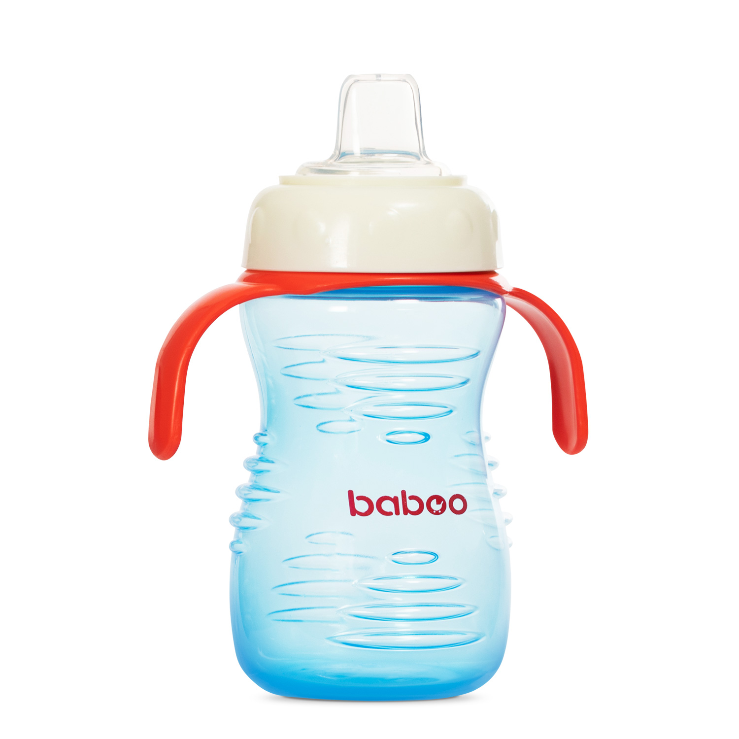 Бабуу FOR KIDS Baboo cup with silicone spout, blue, 6 months+