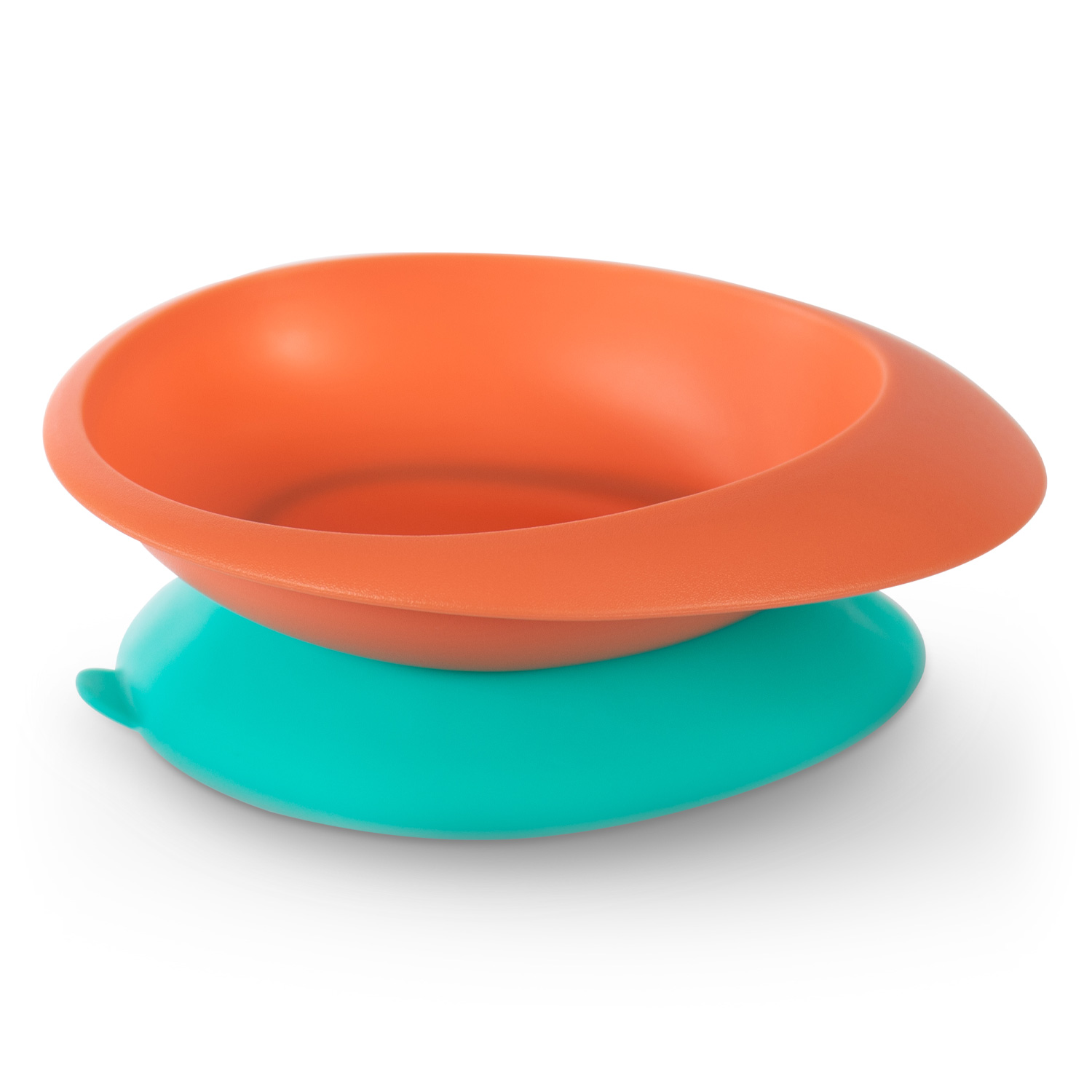 Бабуу FOR KIDS Baboo orange UFO plate with suction base 6+ months