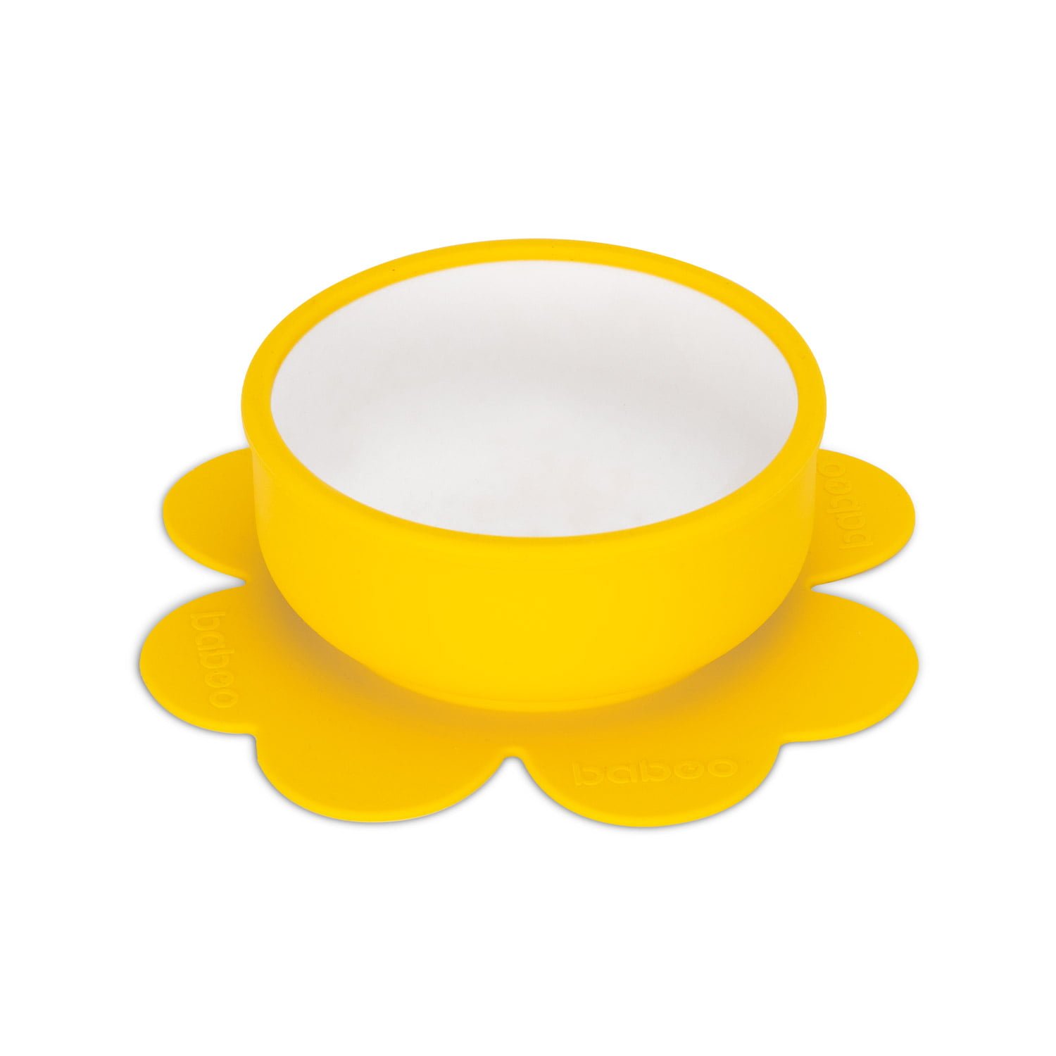 Бабуу FOR KIDS Baboo yellow silicone plate with suction base 230ml 6+ months