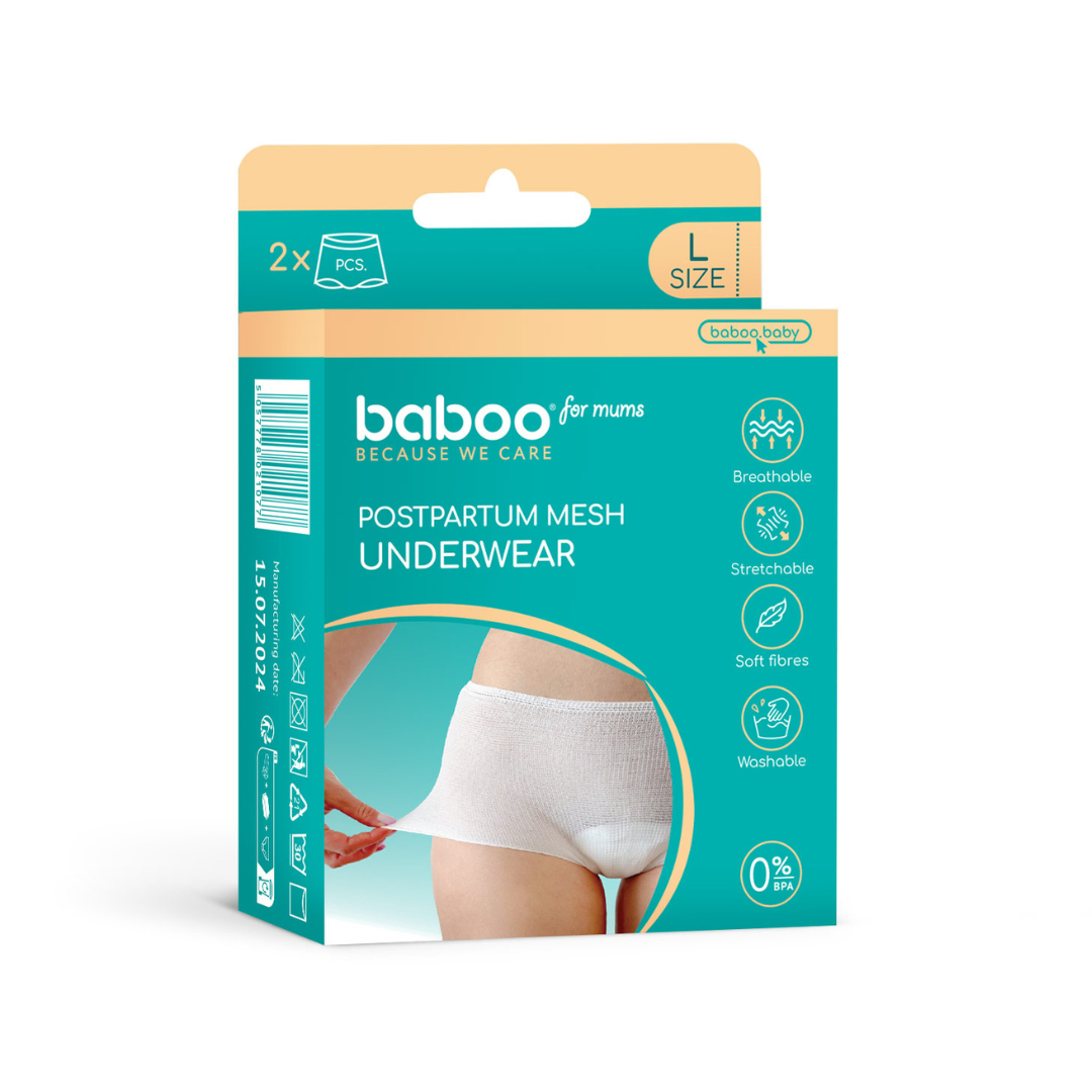 Бабуу FOR KIDS Baboo postpartum mesh pants L 2pcs
