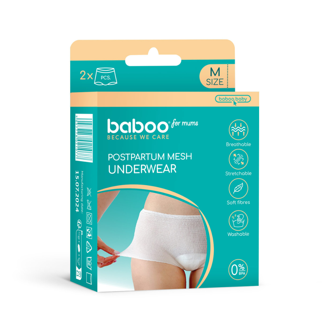 Бабуу FOR KIDS Baboo postpartum mesh pants M 2pcs