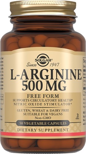 Л MEDICINES L-Arginine 500mg capsules x 50