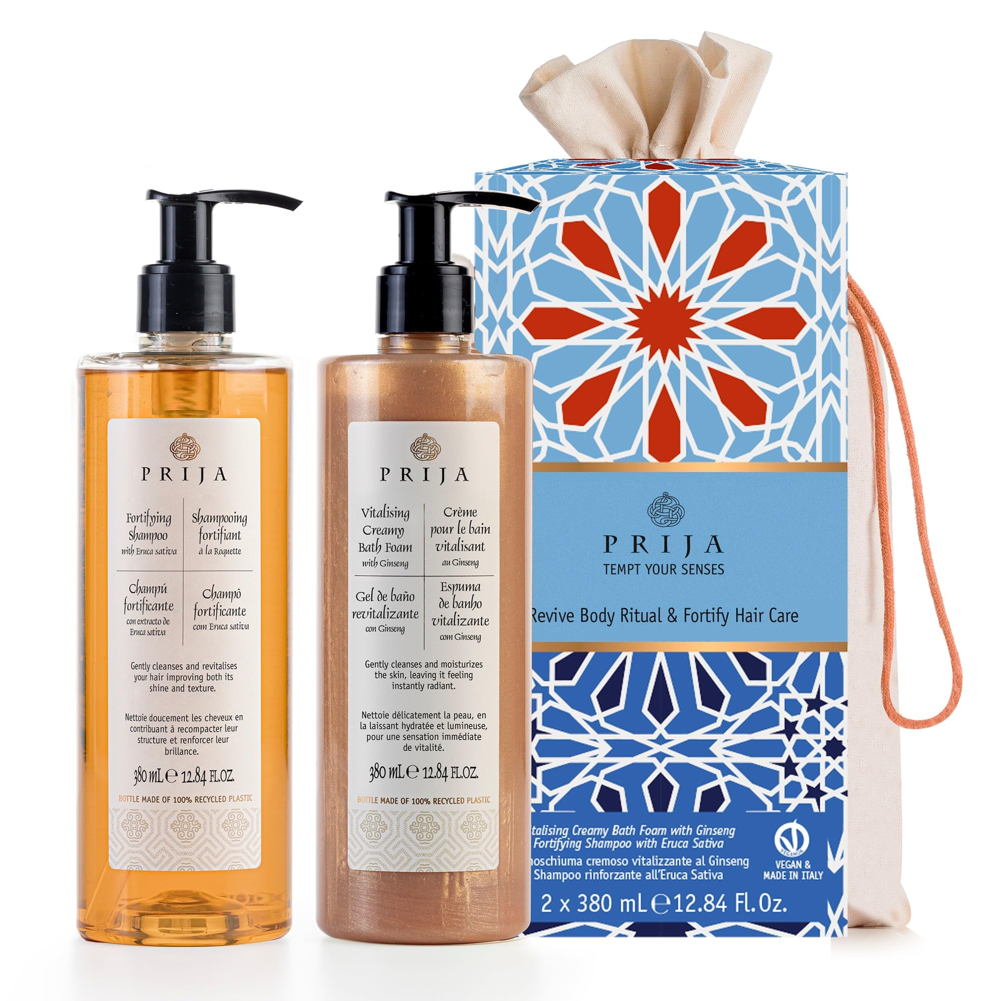 Прижа CARE PRODUCTS Prija set body foam 380ml+shampoo 380ml