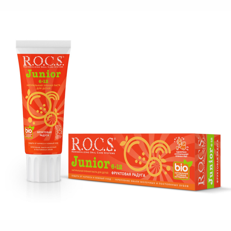 Рокс CARE PRODUCTS R.O.C.S. toothpaste fruit rainbow 6-12 years 74g