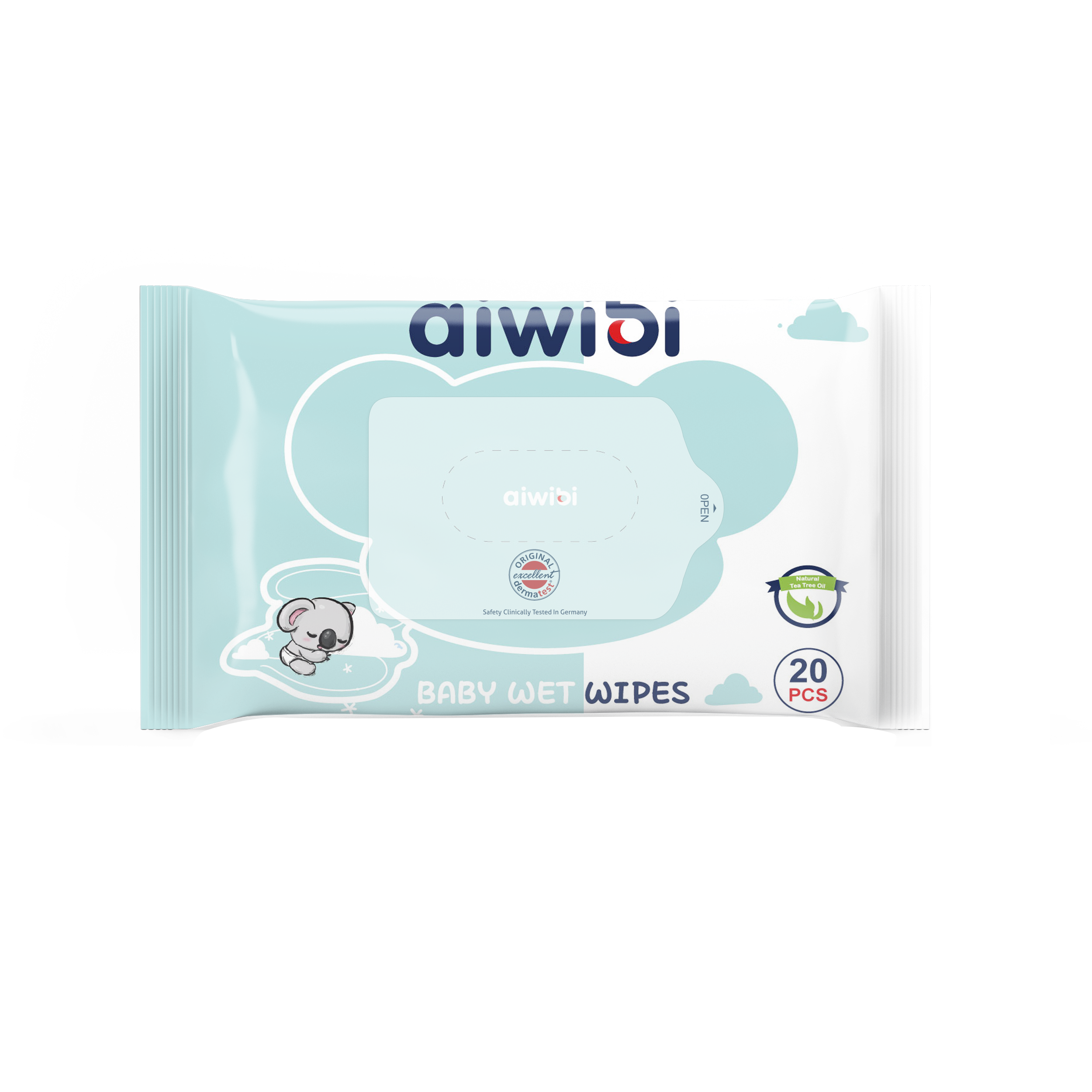 Айвиби FOR KIDS Aiwibi wet wipes with tea tree oil 20pcs