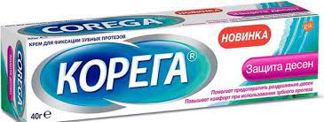 Корега MEDICAL SUPPLIES Corega Denture fixative cream with gum protection formula 40g
