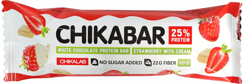 Чикабар CARE PRODUCTS Chikabar protein bar strawberry and cream 60g