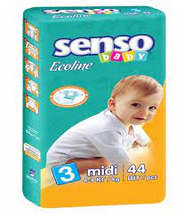 БелЭмса FOR KIDS BelEsma Senso Ecoline Midi 3 baby diapers 4-9kg 44 pcs