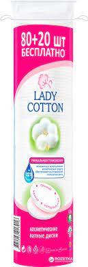 Леди CARE PRODUCTS Lady Cotton cotton pads 80+20pcs