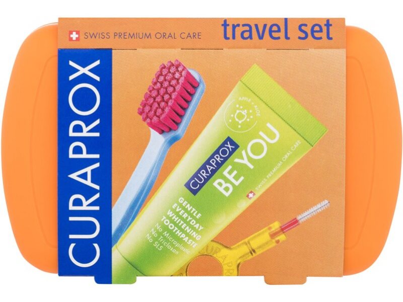 Курапрокс CARE PRODUCTS Curaprox Be You Orange travel toothbrush set