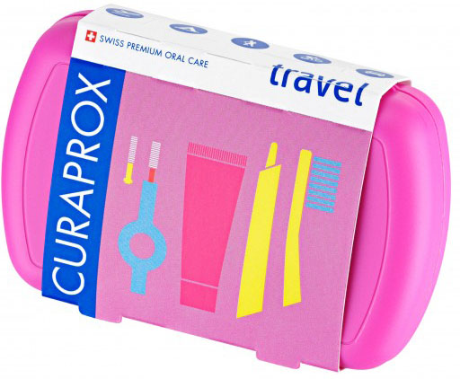 Курапрокс CARE PRODUCTS Curaprox Be You Pink travel toothbrush set