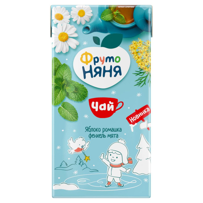Фруто FOR KIDS Fruto Nyanya apple, chamomile, fennel and mint 12+ months 0,2l