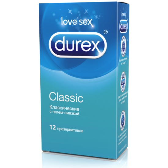 Дюрекс MEDICAL SUPPLIES Condoms Durex Classic x 12