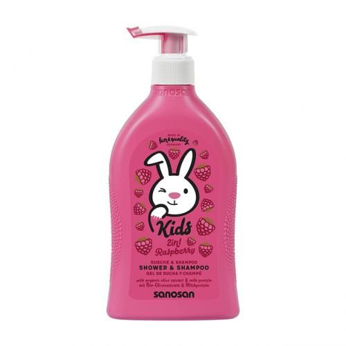 Саносан FOR KIDS Sanosan Kids raspberry shampoo and shower gel 200ml