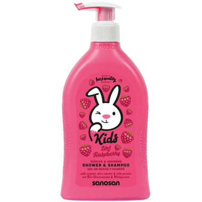 Саносан FOR KIDS Sanosan Kids raspberry shampoo and shower gel 400ml