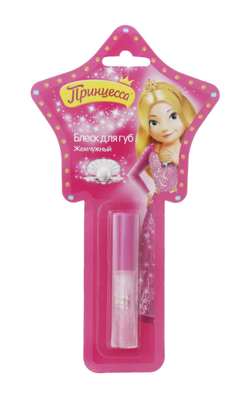 Принцесса FOR KIDS Princess baby lip gloss with sponge 3+ 5ml
