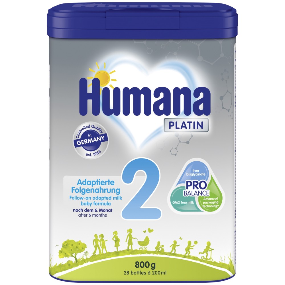 Хумана FOR KIDS Humana 2 MP platin milk formula 6+ months 800g