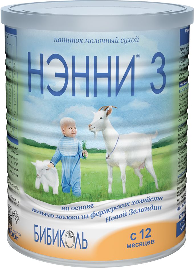 Нэнни FOR KIDS Nanny 3 milk formula based on natural goat milk 12+ months 400g
