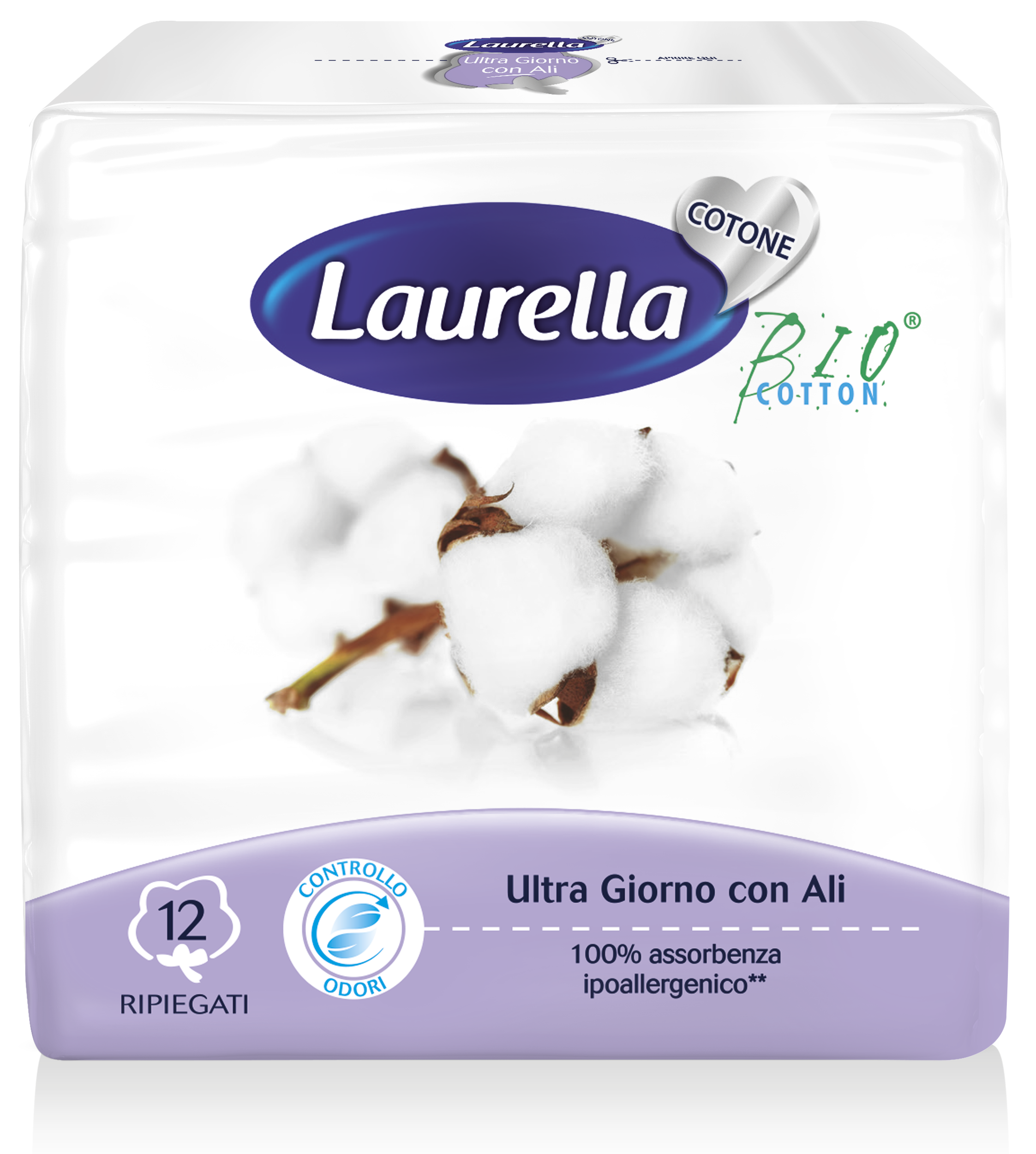 Лаурелла CARE PRODUCTS Laurella Bio Cotton Ultra Day Wings pads 12pcs