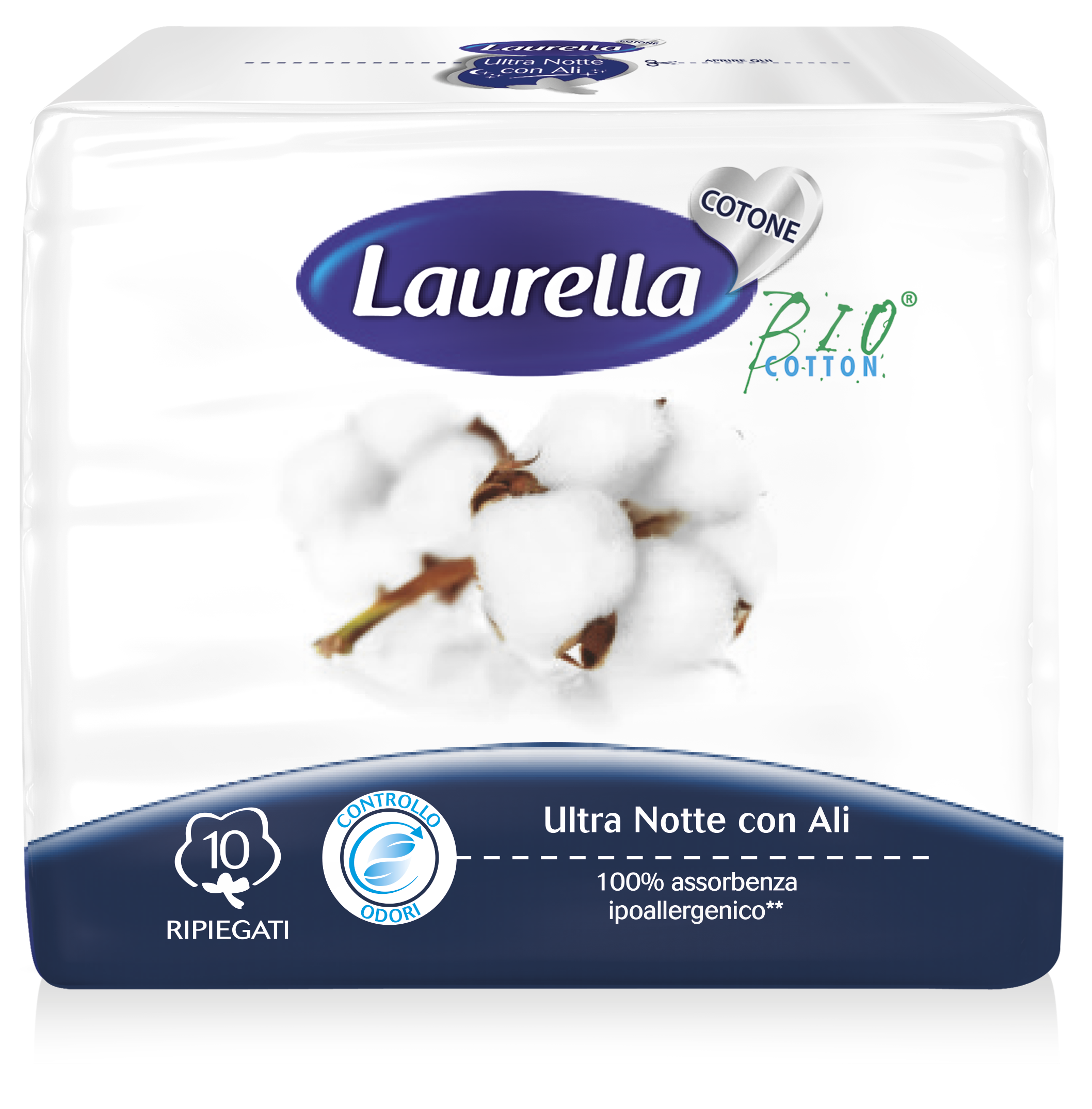 Лаурелла CARE PRODUCTS Laurella Bio Cotton Ultra Day Night 10pcs