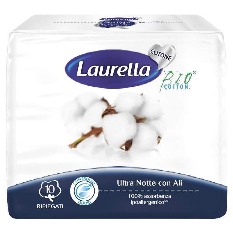 Лаурелла CARE PRODUCTS Лаурелла прокладки Bio Cotton Ultra Night x10 (1006)