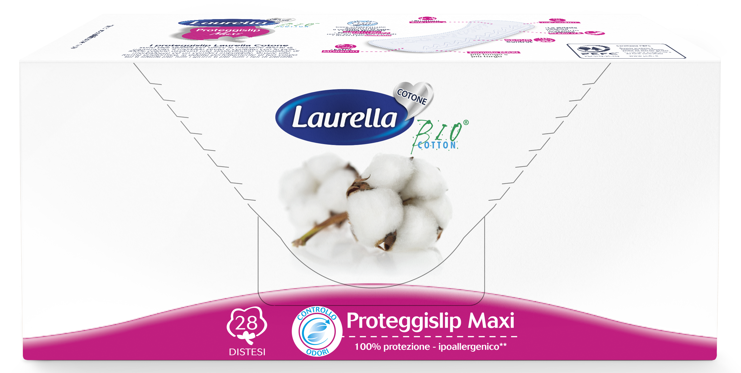 Лаурелла CARE PRODUCTS Laurella Bio Cotton Maxi daily pads 28pcs