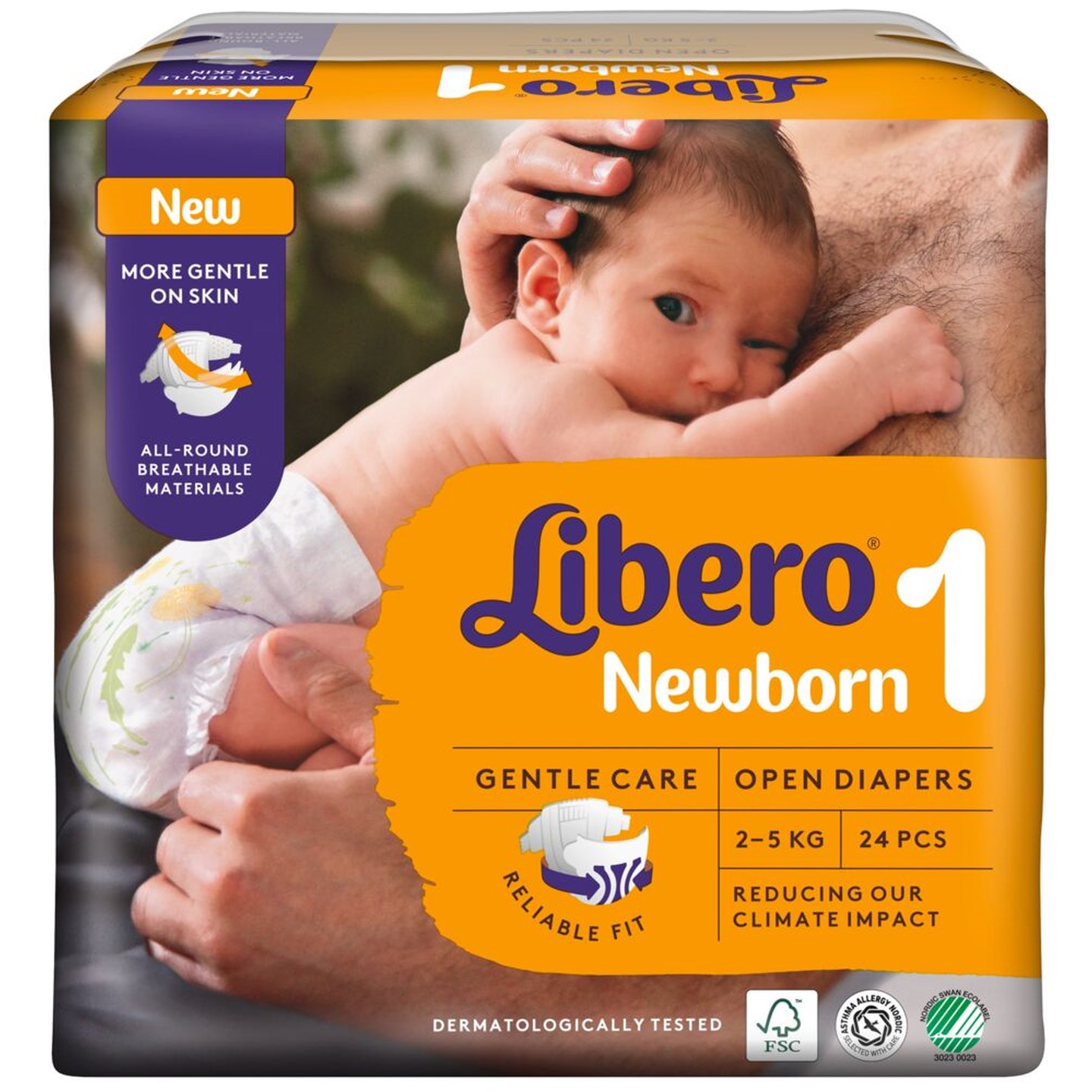 Либеро FOR KIDS Libero diapers #1 for newborns 2-5kg 42pcs #10387