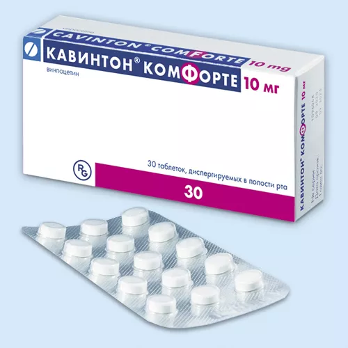 Кавинтон MEDICINES Cavinton Comforte orodispersible tab. 10mg x30