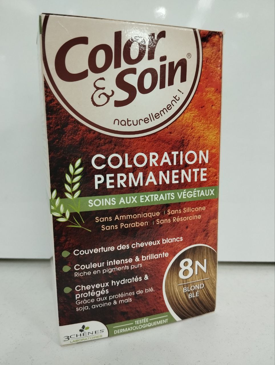 Краска СРЕДСТВА ПО УХОДУ Color & Soin 8N краска для волос