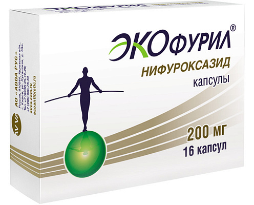 Экофурил MEDICINES Ecofuryl capsules 200mg x 16