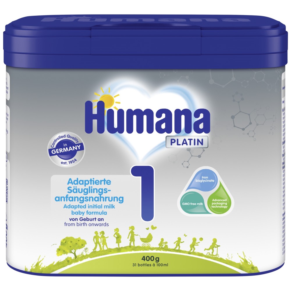 Хумана FOR KIDS Humana 1 MP platin milk formula 0+ months 400g